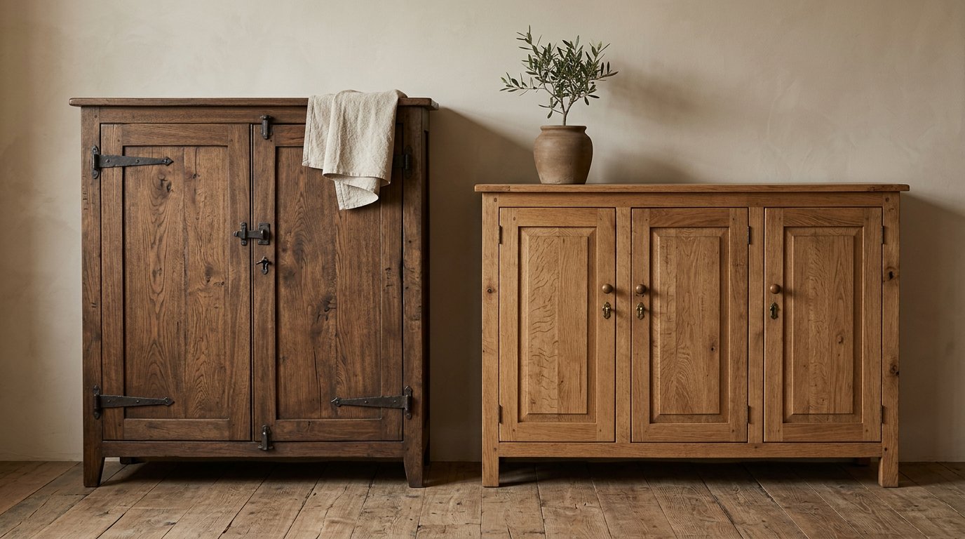 Storage pieces with age in the surface and function inside