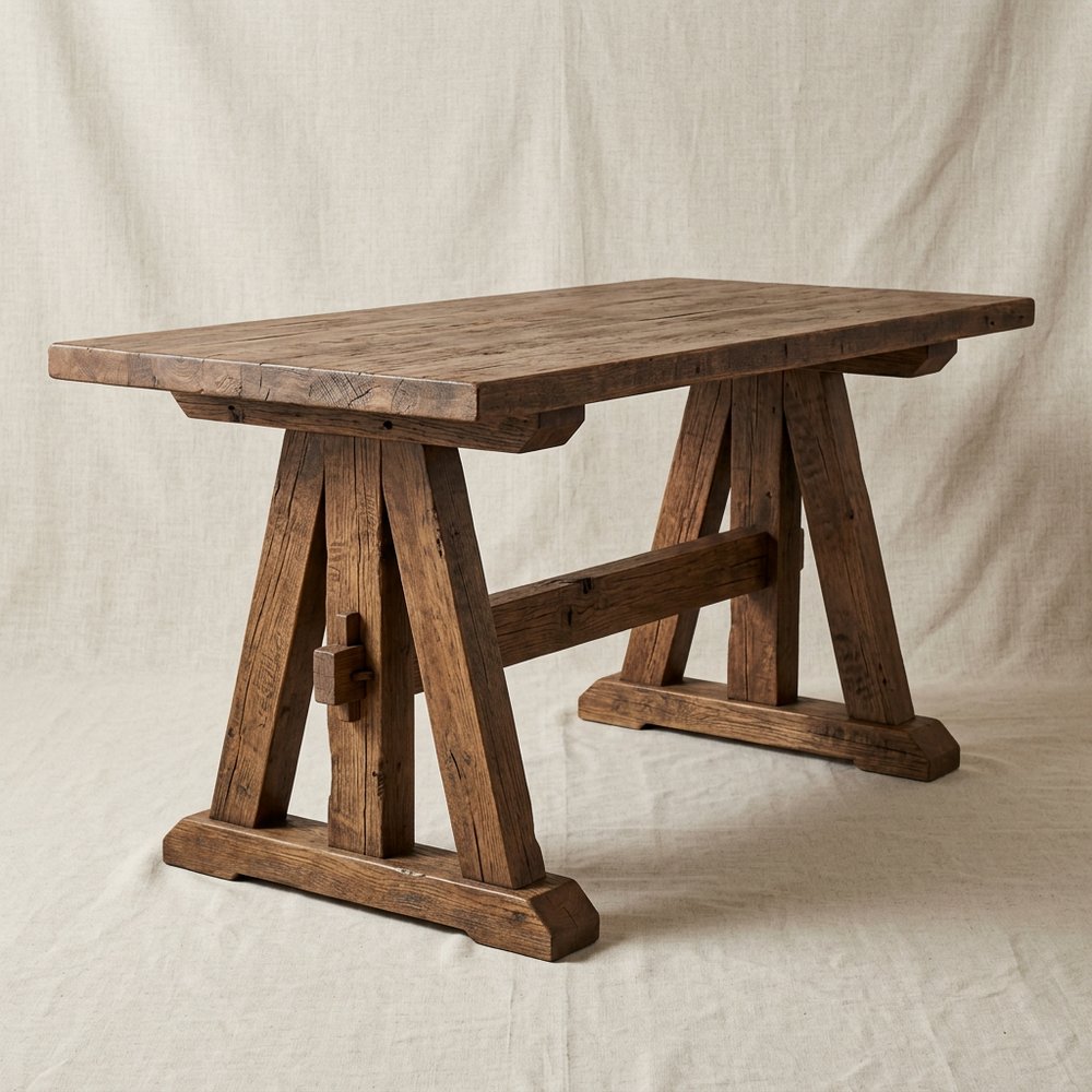 Workshop trestle desk